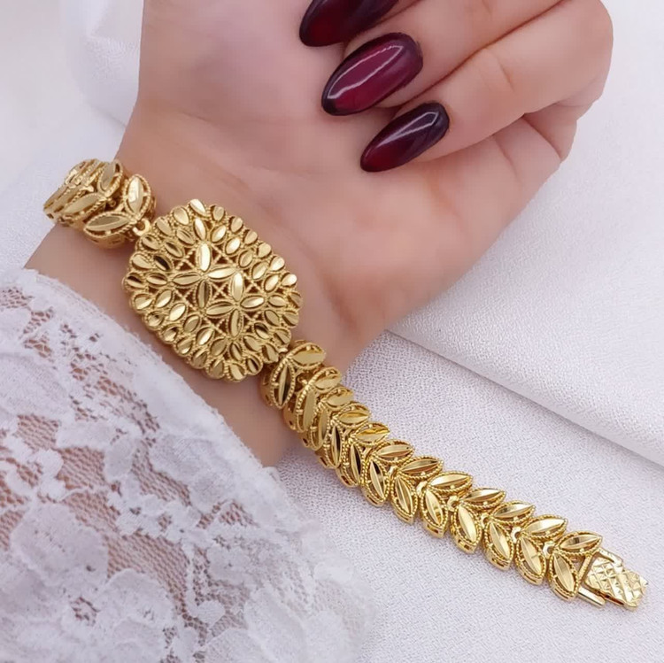 دستبند طرح طلا گندمی جدید