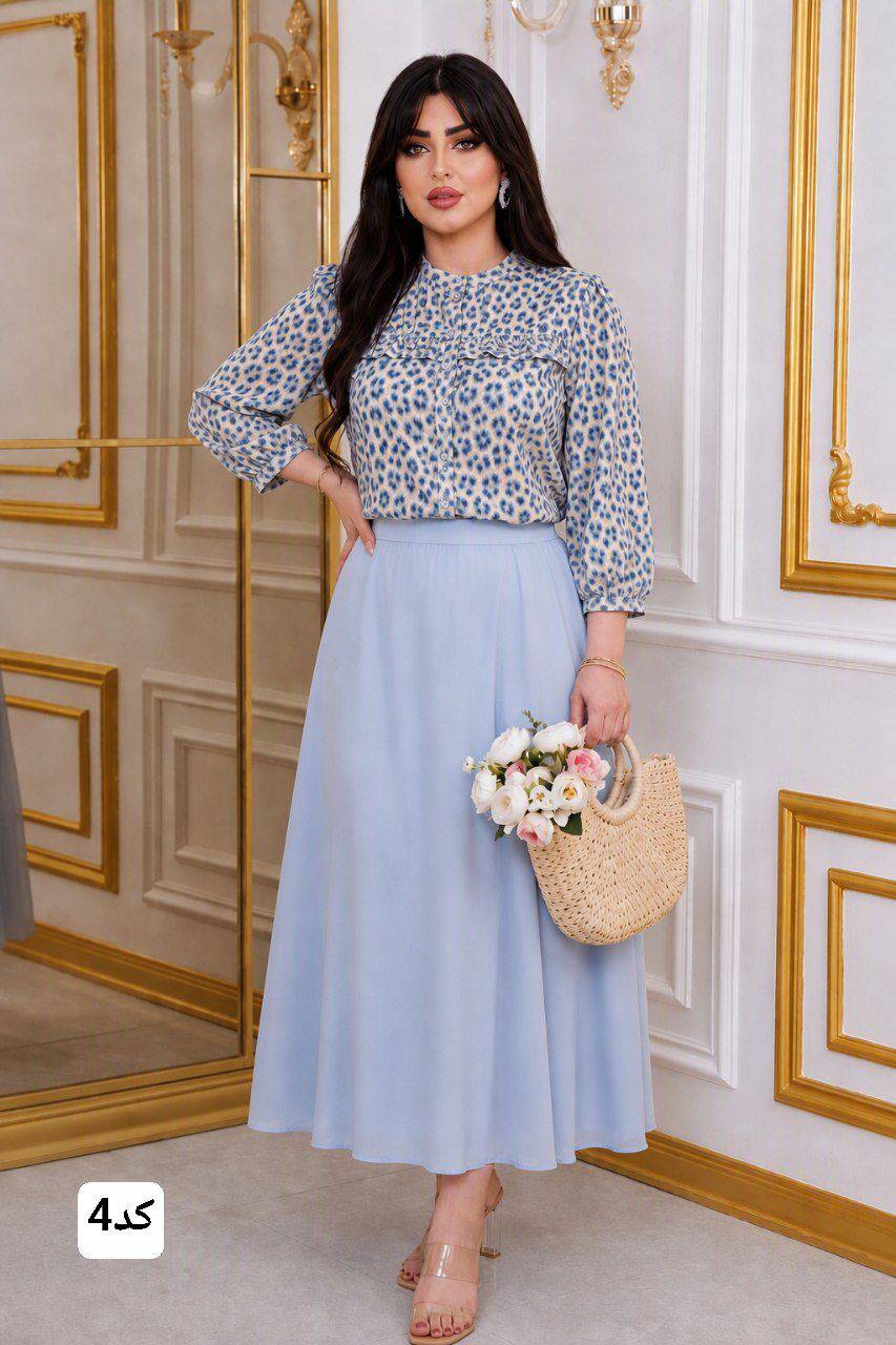 شومیز دامن طرحدار