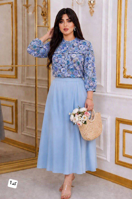 شومیز دامن طرحدار